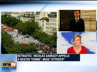 Retraites : Sarkozy souhaite être "ferme"
