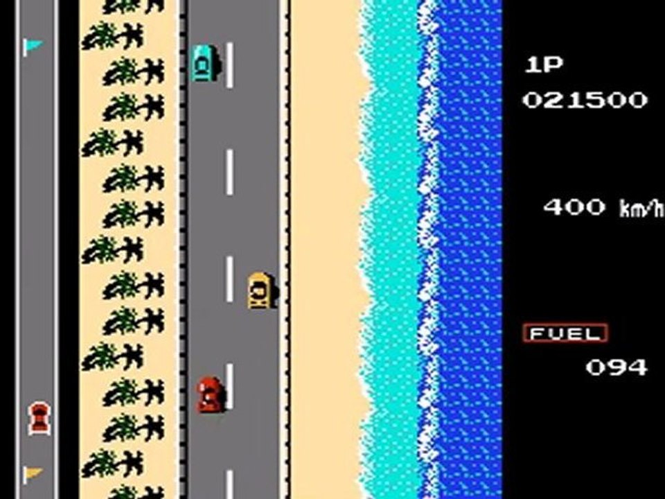 NES Road Fighter in 04:36.4 by Mechakoopa Revolution