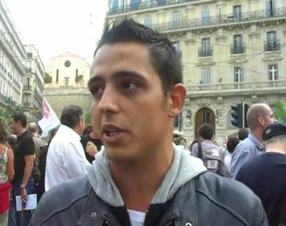 Anthony Krehmeier à la manifestation du 7 septembre