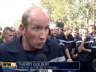 Les pompiers manifestent pour leur retraite