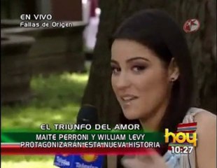 Maite y el elenco de El Triunfo del Amor en HOY