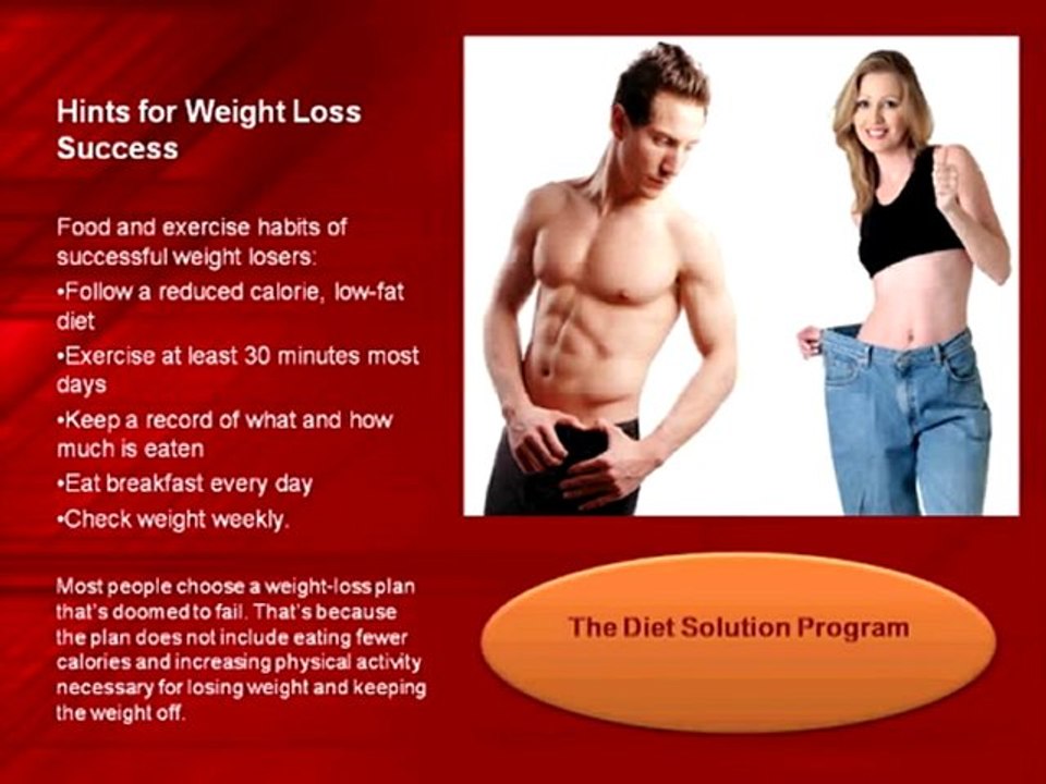 The Diet Solution Program - Fat Burning Tips