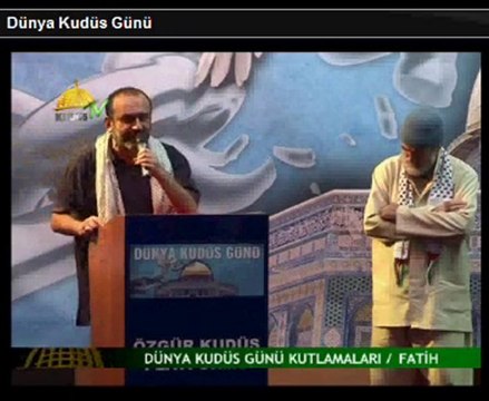 Dünya Kudus Gunu [ özgür kudus platformu ] konuşan Nurettin