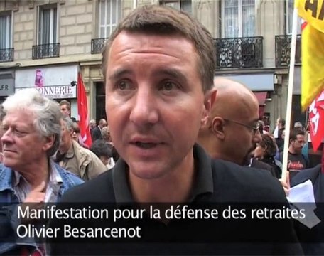 Manifestation de défense des retraites le 7 sept 2010