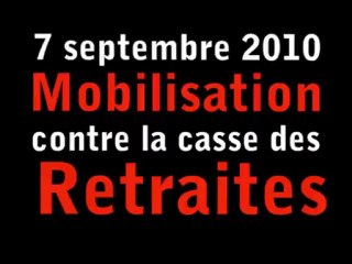 Manifestation 7 septembre 2010 contre la casse des retraites