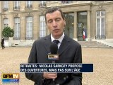 Réforme des retraites : Sarkozy lâche du lest
