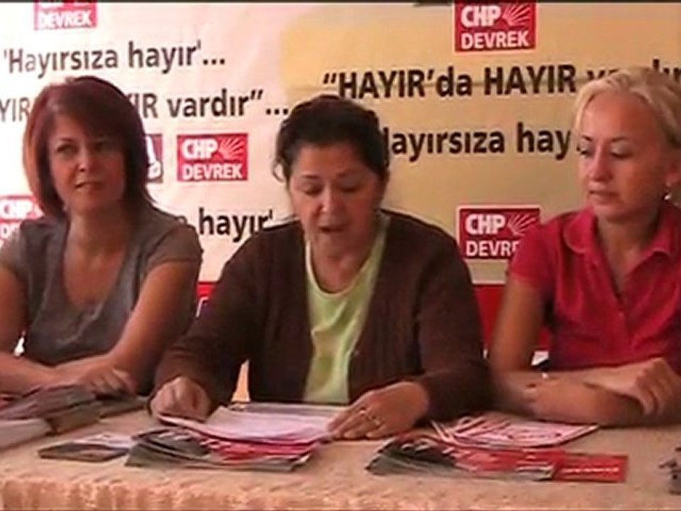 DEVREK CHP KADIN KOLLARI BAŞKANI EMİNE KARA