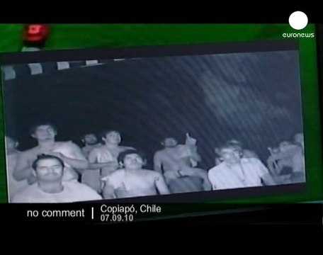 Trapped miners watch Chile football match - no comment