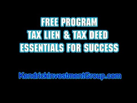 How to buy Tax Liens and Tax Deeds