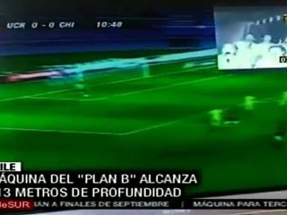 Mineros atrapados pudieron disfrutar un partido de futbol