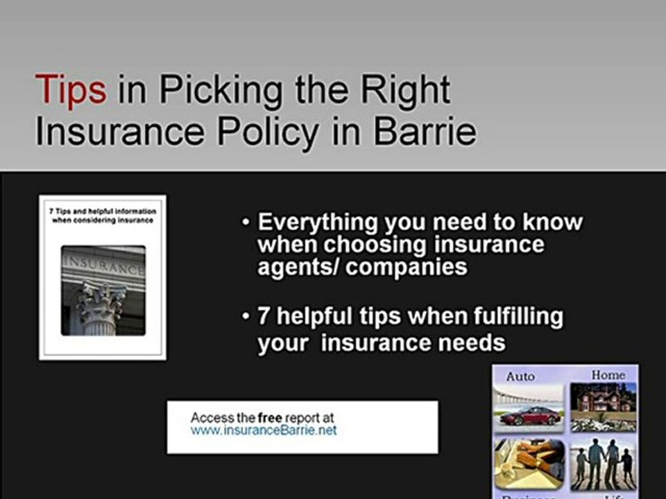 Insurance Barrie- Choose the right insurance