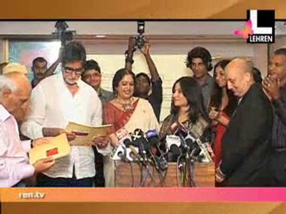 Big B Launches Anupam Kher Company