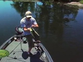 Catching Largemouth Bass Between the Docks
