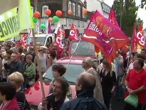 MANIFESTATION CONTRE LA REFORME DES RETRAITES A AUXERRE