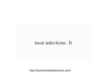 Home remedies for sinus .mpg
