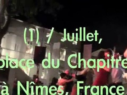 Juillet 2010, TangObal pl. du Chapitre à Nîmes, Tango & Cie