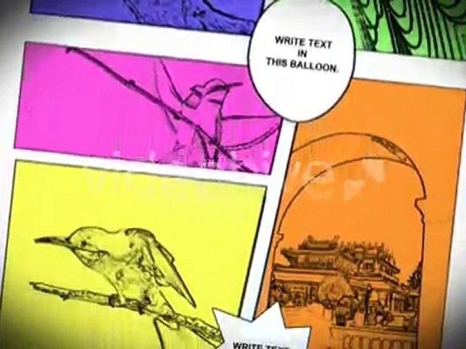 After Effects template Comic presentation