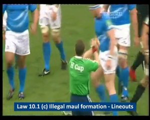 3.REGLA 10.1 (c) FORMACIÓN ILEGAL DEL MAUL touche y saques