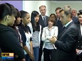 Sarkozy inaugure un internat d'excellence