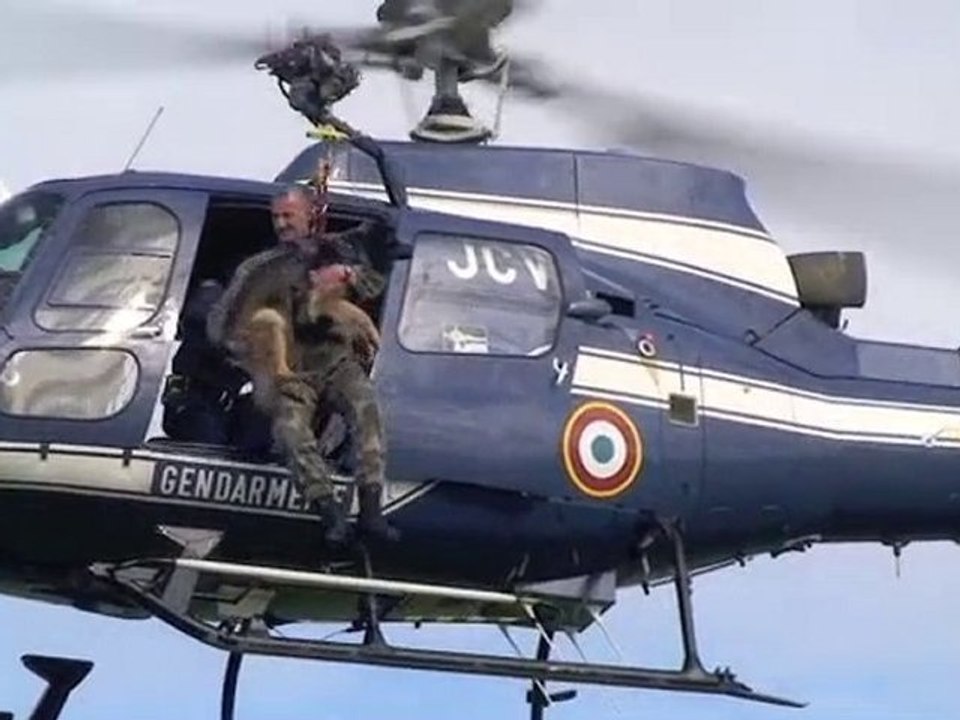 Exercice équipe cynophile gendarmerie