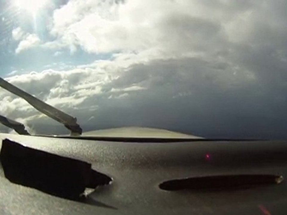 Nuages descente vers Ajaccio