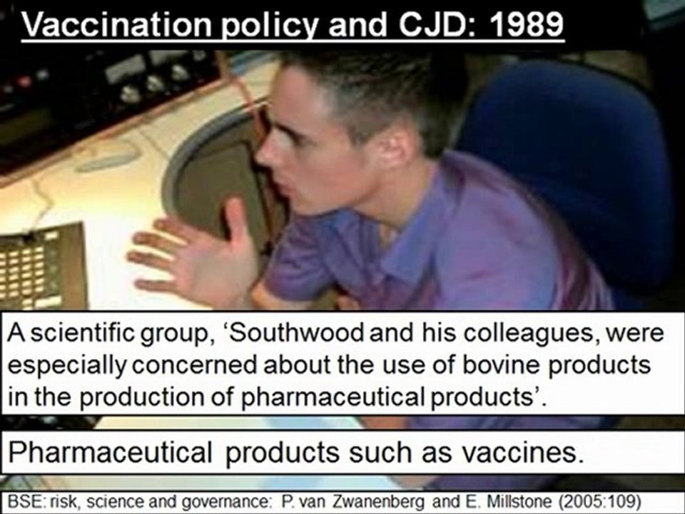 The relevance of vaccines to variant CJD