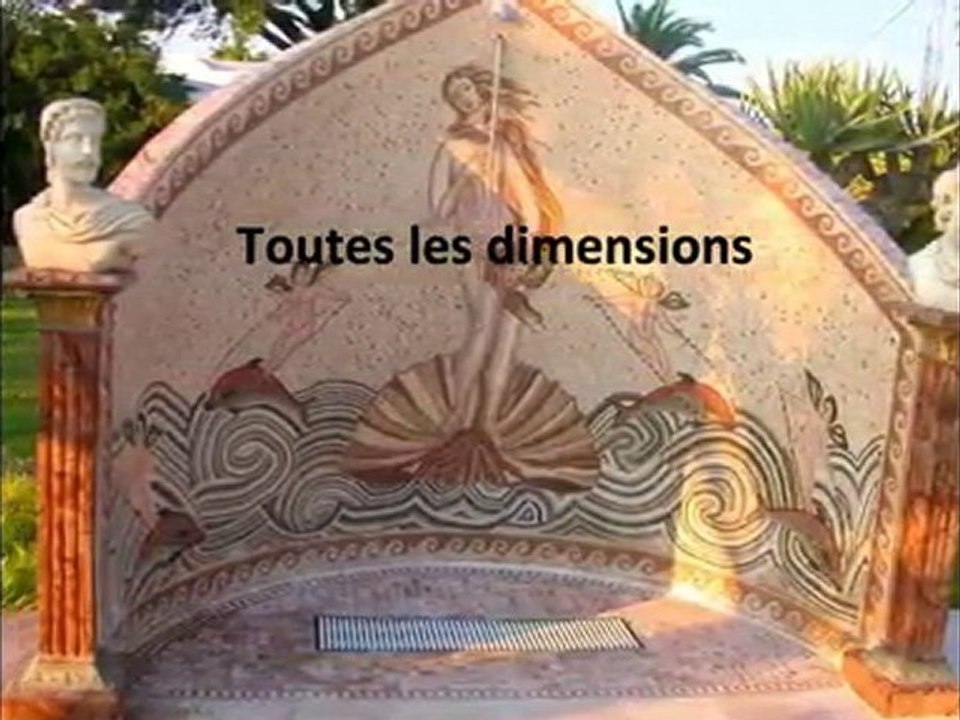 mosaic azur décoration piscine hammam spa mosaïque marbre