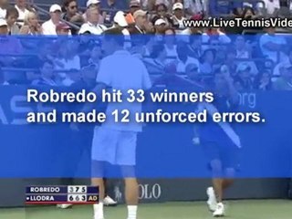 Robredo reaches fourth round after Llodra retires