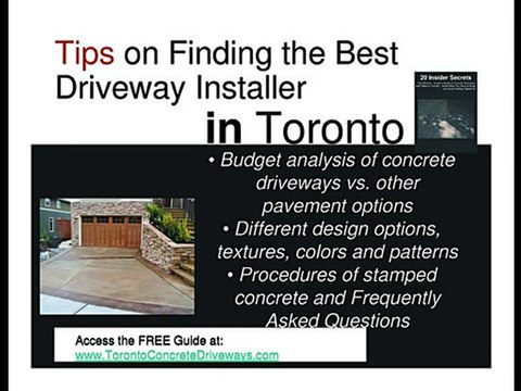 Toronto Concrete Driveway and Patio