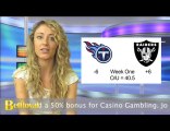 Titans vs Raiders NFL Week One Sportsbook Betting Odds