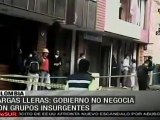 Gobierno colombiano no dialogará con grupos insurgentes