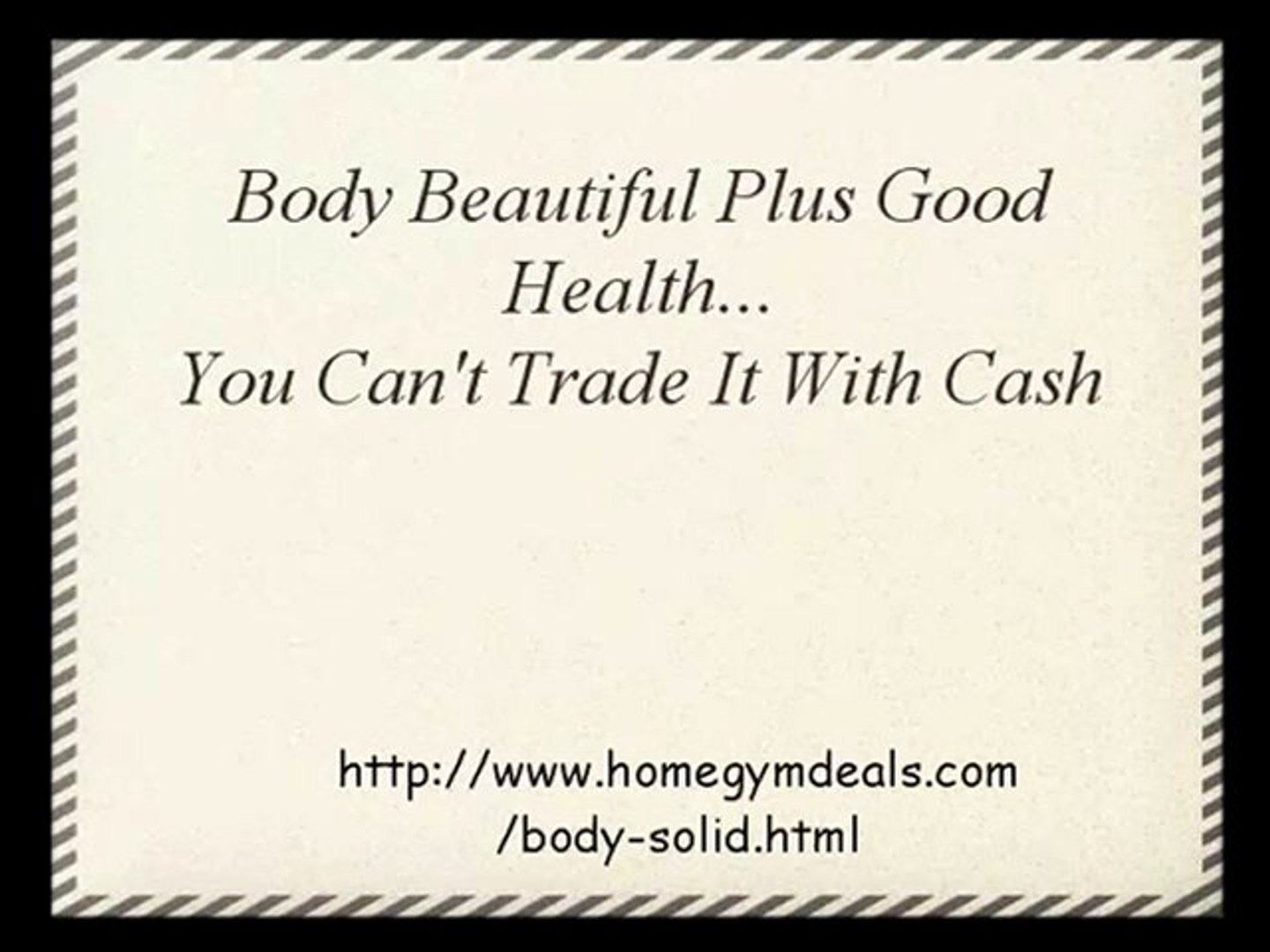 Body Solid and Home Gyms