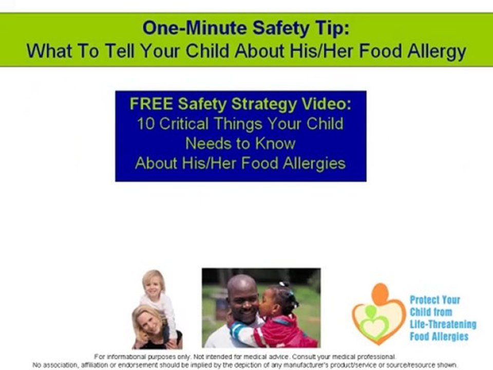 Food Allergy Parenting Tips: teach your child to cope