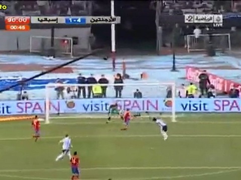 الهدف الرابع للارجنتين فى اسبانيا 2010