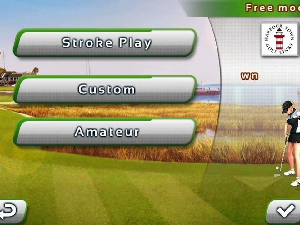Real Golf 2011 (Interview Natalie Gulbis) - Jeu iPhone/iPod