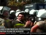 Planifican nuevas protestas contra plan de ajuste en Grecia