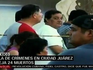 Nueva ola de crímenes en Ciudad Juárez deja 24 muertos