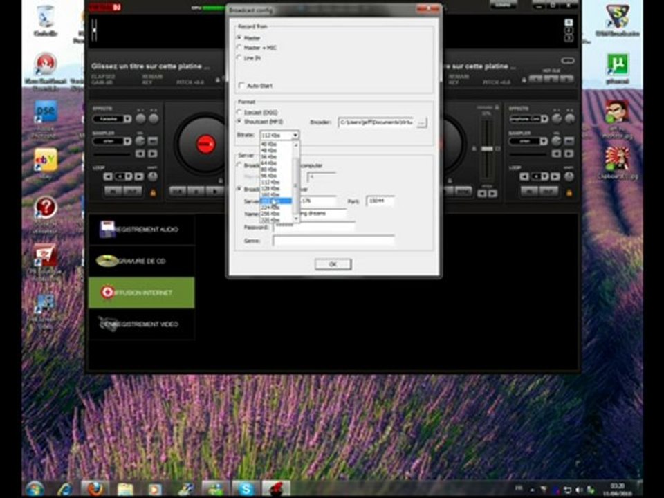 Tuto configuration stream Virtual DJ