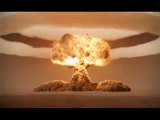 EXPLOSION D'UNE BOMBE NUCLEAIRE ATOMIQUE