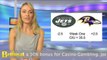 NFL Sportsbook Betting Odds for the Jets vs Ravens