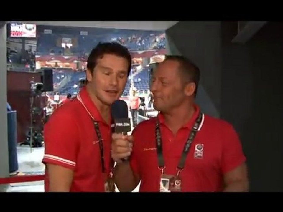 MC at work in Istanbul - 2010 FIBA World Champ in Turkey