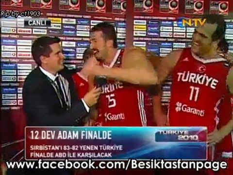 Serbia 82 - 83 Turkey HIDAYET TURKOGLU INTERVIEW