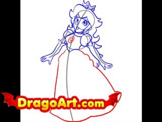 How to draw Peach, step by step