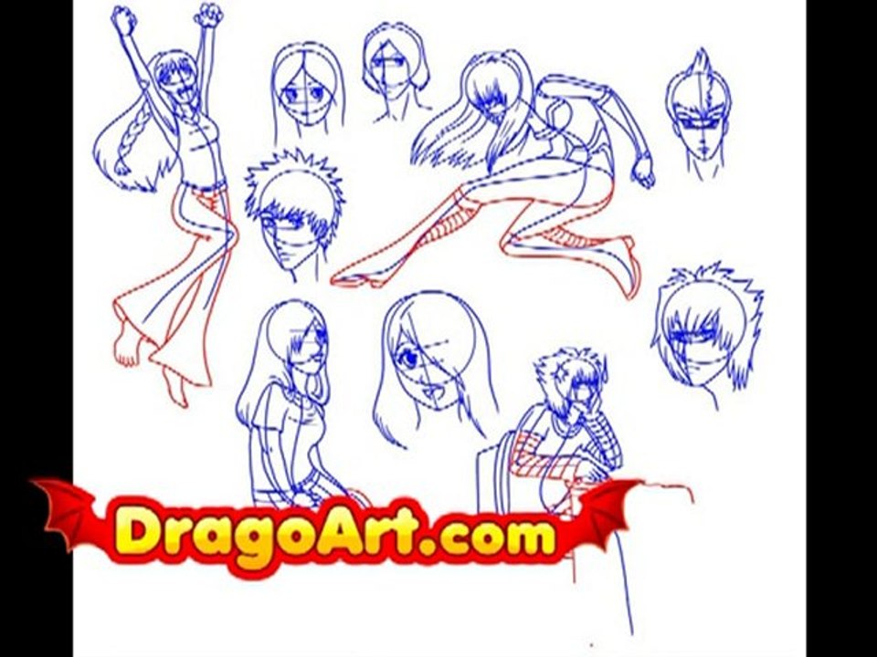 How to draw anime characters, step by step