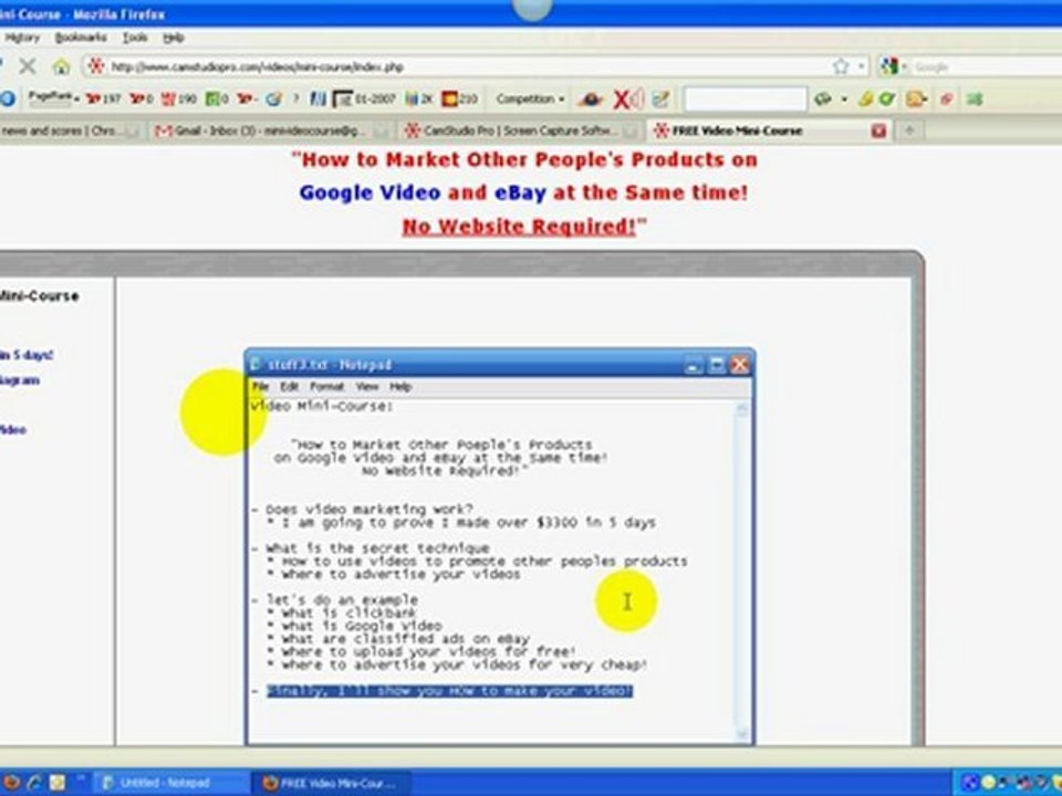 (Screen Recording Software) - FREE Video Course