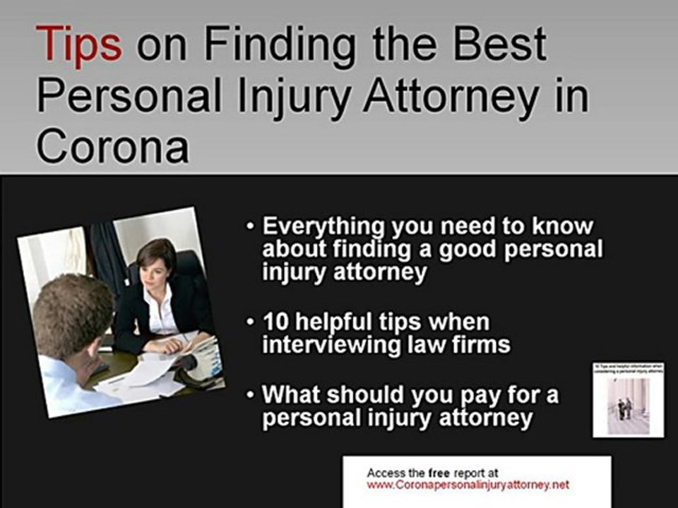 Corona Personal Injury Auto Accident Medical Malpractice