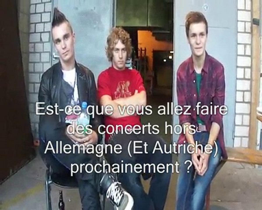 Killerpilze - Interview exlusive (02Sept. 2010 à Krefeld)