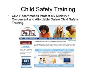 Child Safety Training for Church