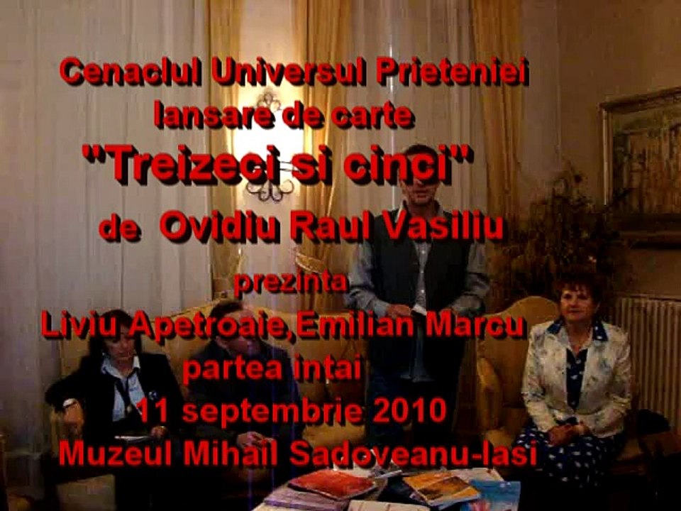 Lansare de carte-Treizeci si cinci-partea a doua