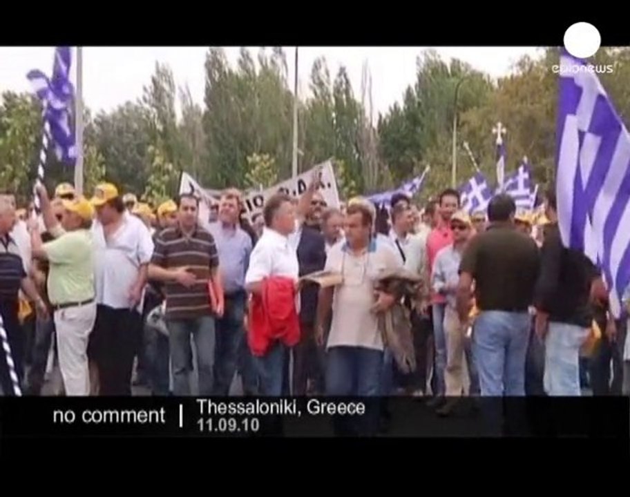 Protests in Thessaloniki - no comment